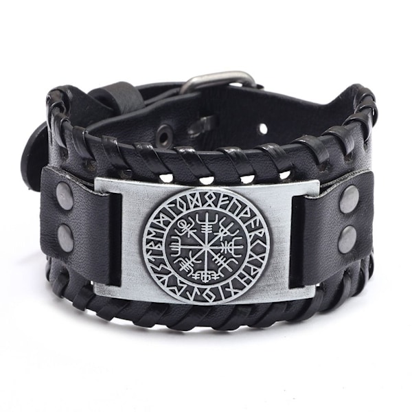 Viking Armbånd Bredt Armbånd SVART HAMMER HAMMER Svart Hammer-Hammer Black