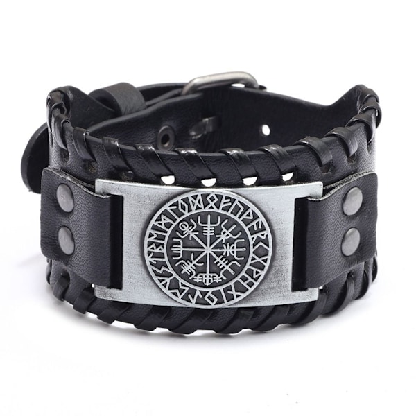 Vikingarmband Bred Armband BRUN VARG VARG Brun Wolf-Wolf Brown