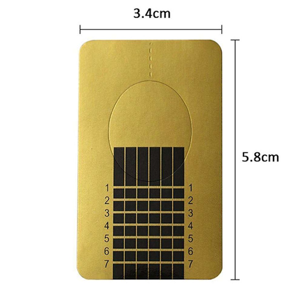 500 stk Negleforme - Nail Forms gold