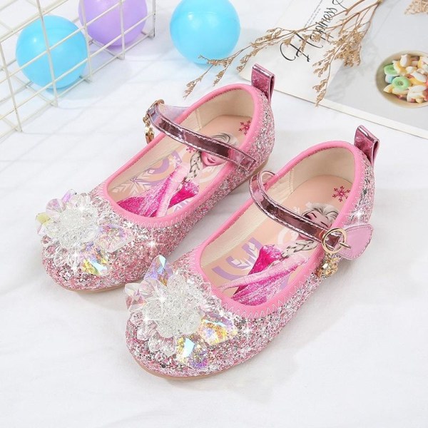 prinsesskor elsa skor barn festskor rosa 17 cm / størrelse 27