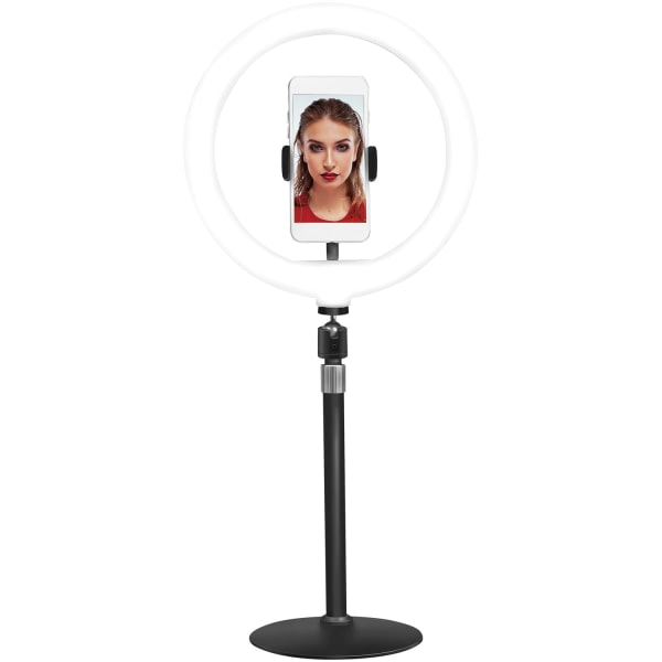 Ringlys til smartphone ?25cm med bordstativ