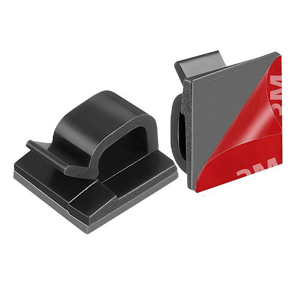 50-pakks Selvklebende Kabelholdere - Kabelklips 57 50-Pack Vita