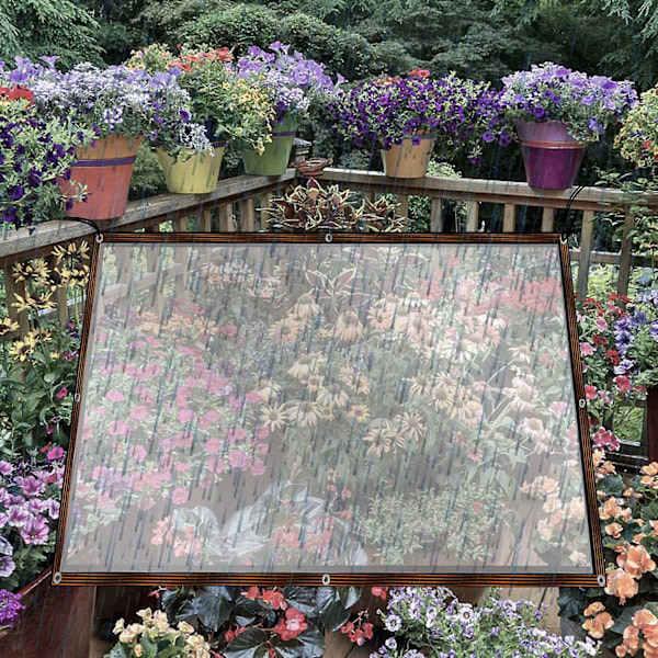 Transparent presenning vattentät möbelskydd - Perfekt 2X5M