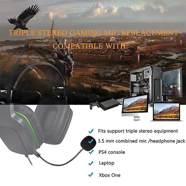 Zj033mr-03 17cm Mono 3.5mm Rak Mikrofon för Gaming Headset-FA-