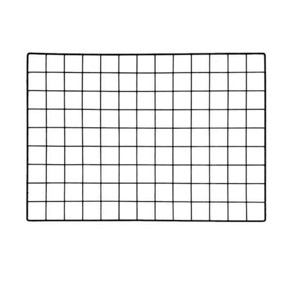 DIY Gallerivägg i Järnram Vägghylla Väggmonterad Nätpanel Väggkonst Display Organizer 0.5