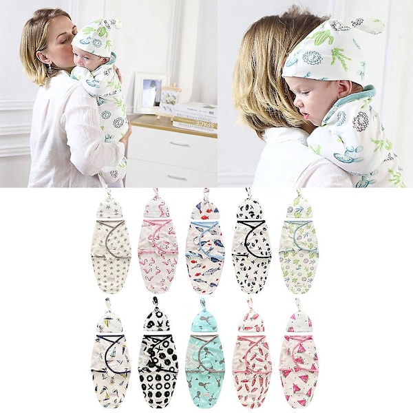 Baby + cap, Cocoon Wrap bomullsspackelväska gray S