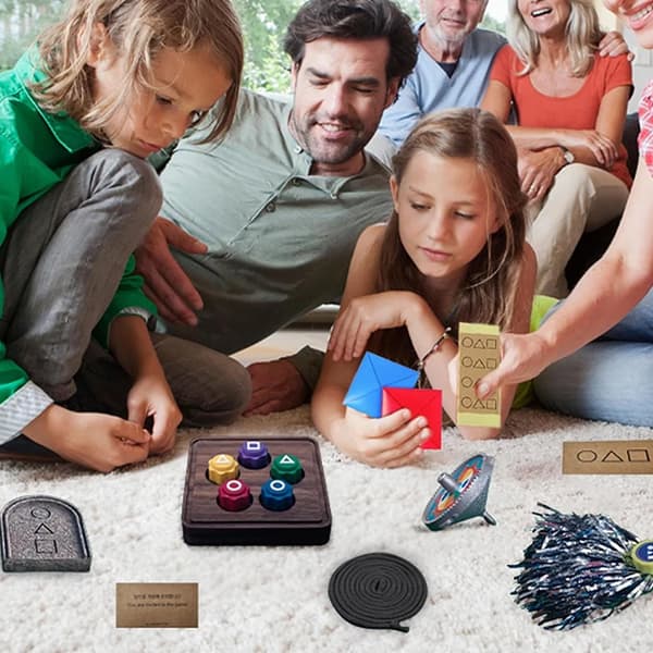 Squid Game-sett med terninger, barspill, selskapsspill-XS9-