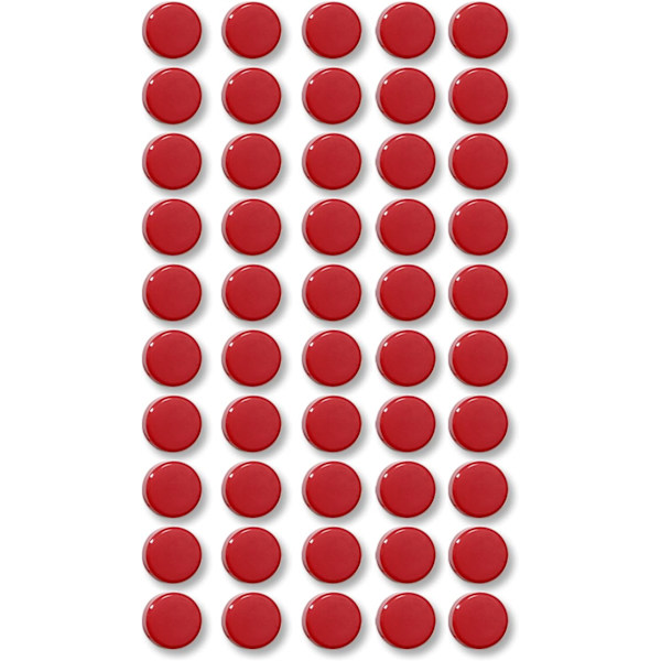 Jääkaappimagneetti, 20-pakkaus jääkaappimagneetteja, vahva magneetti valkotaululle, kaappimagneetti, toimistomgneetti Punainen Red 40PC-2CM