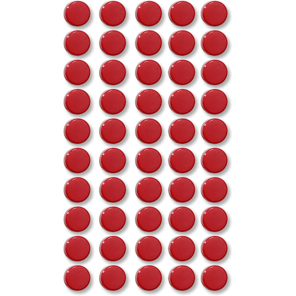 Jääkaappimagneetti, 20-pakkaus jääkaappimagneetteja, vahva magneetti valkotaululle, kaappimagneetti, toimistomgneetti Punainen Red 40PC-3CM