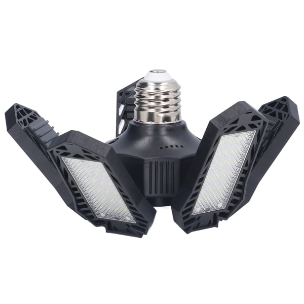 LED-garasjelampe Vikbar garasjelampe E27 20W 1500LM 5 blad Lagerverkstadslampe 85‑265V