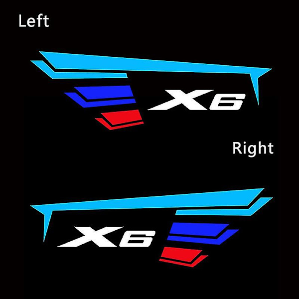 2-pak bil-dør LED velkomstlys til E71 F16 G06 X6 logolys HD-projektor skyggelys logo bil eksteriør tilbehør Boris