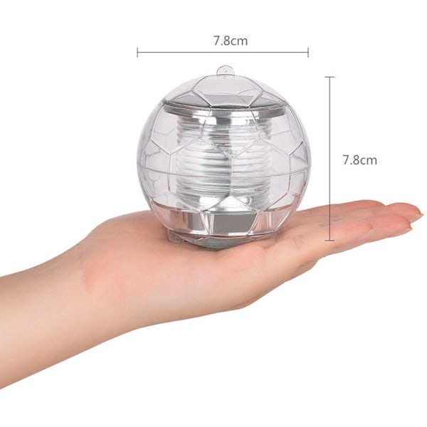 Vandtæt sol LED farve vand flydelampe Pool lampe Water Float lampe (2 stk.) vit