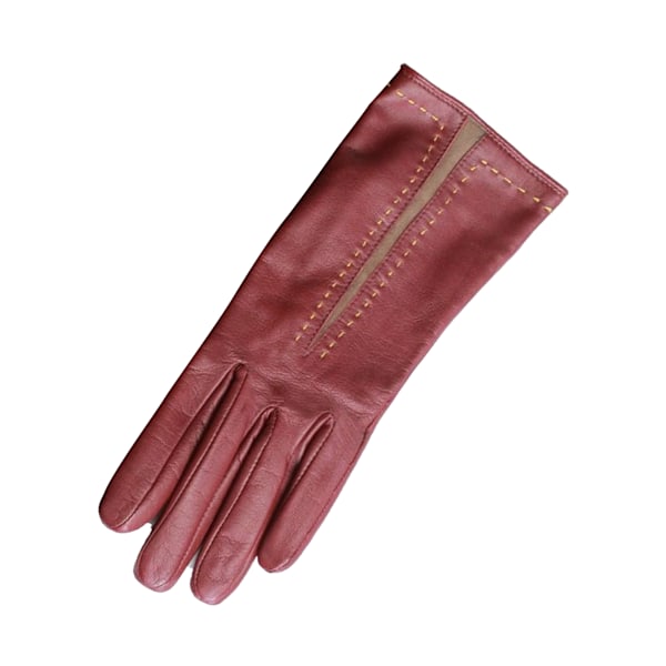 Eastern Counties Läder Dam/Dam Sadie Kontrastpanel Handske Taupe/Blod S Taupe/Oxblood