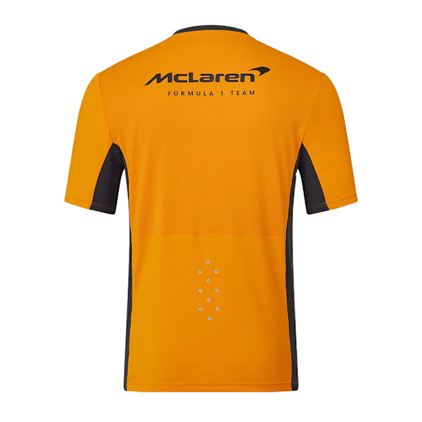 McLaren F1 2023 Virallinen Tiimi T-paita Oranssinen Miesten Lyhythihainen Musta Musta Black L