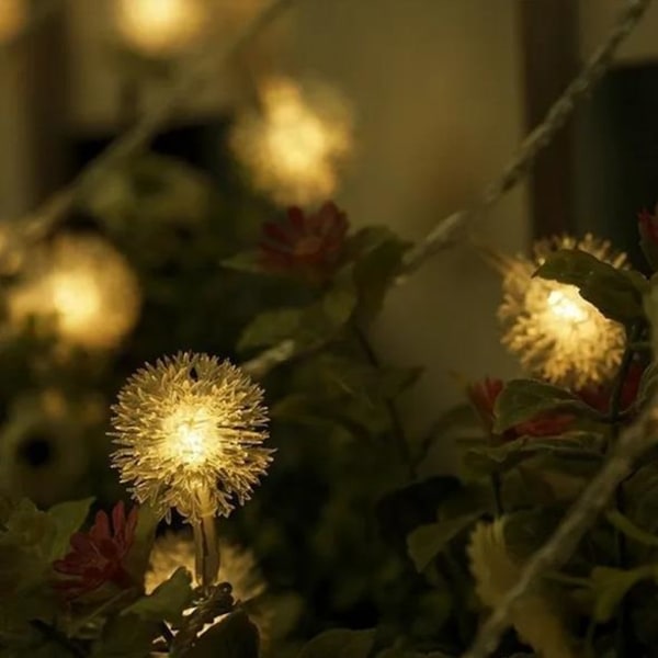 10/20/40 Jul LED-snøpompong fe-lysslyng