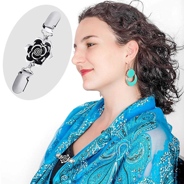 Sæt af Vintage Trøje Sjalspænder Retro Cardigan Spænder