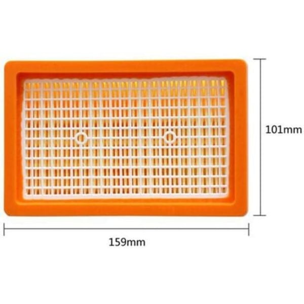 2 kpl suodatinsetti, yhteensopiva Karcher-imureiden WD4 WD5 WD6 MV4 MV5 MV6 kanssa, taitokset