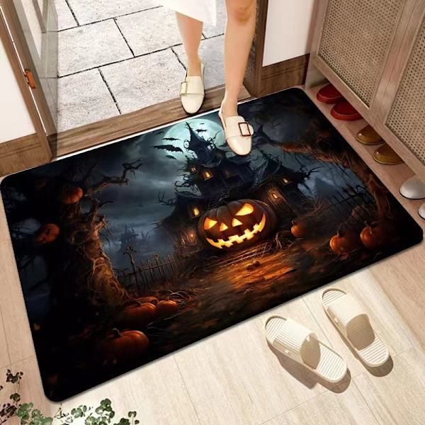 60x40cm Halloween-ovimaatto sisä- ja ulkokäyttöön, hauska tervetuloa-matto