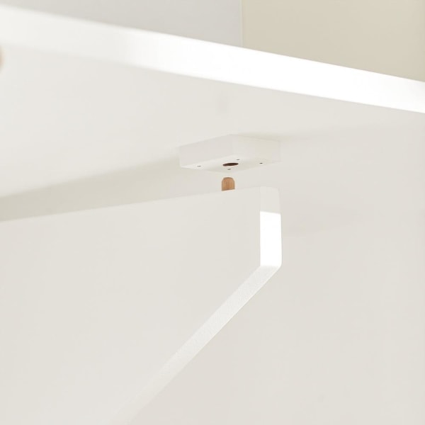 SoBuy Veggmontert klaffbord Skrivebord,Matbord Barbord FWT03-W White