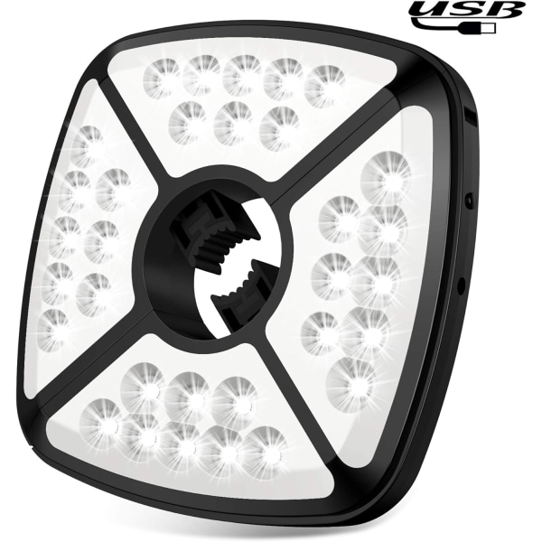 32 LED-uppladdningsbar parasolllampa