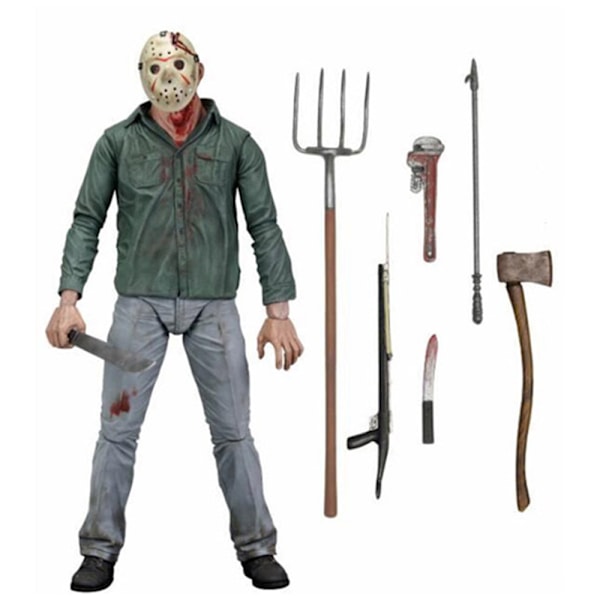 Fredag ​​den 13. Skala Ultimate Movie Jason Figur Halloween