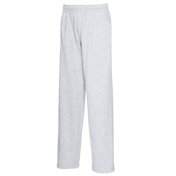 Fruit Of The Loom Herr Lättvikts Joggbyxor / Joggingbyxor S Ljusgråmelerad Heather Grey S