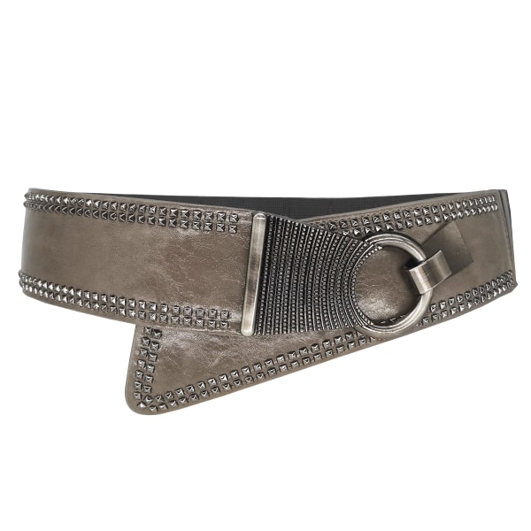 Grey Corset Belts For Women Fashion Vintage Wide Waist Belt
