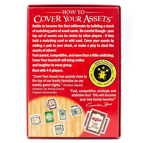 Farfar Becks Cover Your Assets Kortspel - Kul Familjespel med Handelskort för 2024