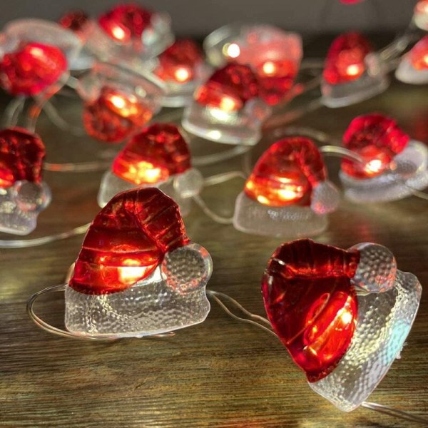 Juldekoration tomteluva ornament handmålad ljus stri