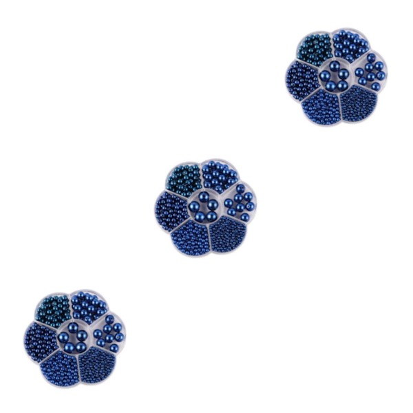 1/2/3/5 1150 st DIY-pärlor för att göra vackra smycken blå blue 3PCS