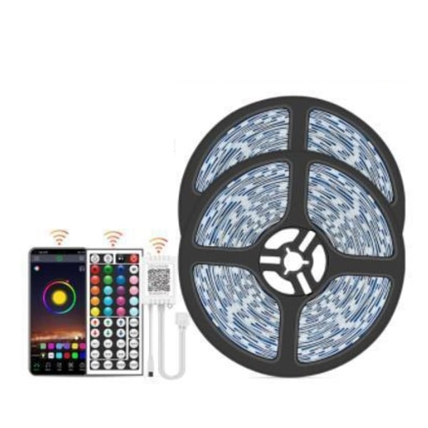 15M - 44-tasters Bluetooth LED-stribe - APP-styring MultiC multicolor 15m smd5050 bluetooth led strip 18LE