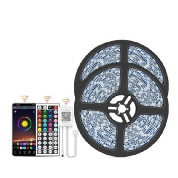 15M - 44-tasters Bluetooth LED-stripe - APP-kontroll MultiC multicolor 15m smd5050 bluetooth led strip 18LE