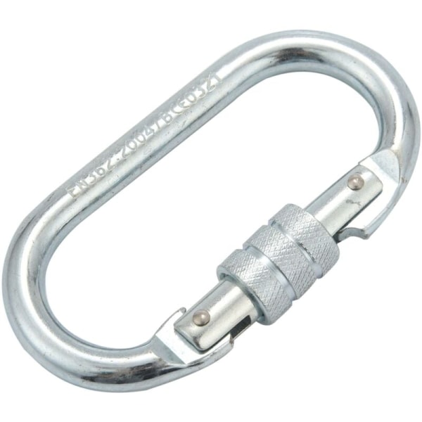 O 25KN Legering Stål Säkerhetsspänne Professionell Klättring Karbin Bergsklättringsspänne Master Lock