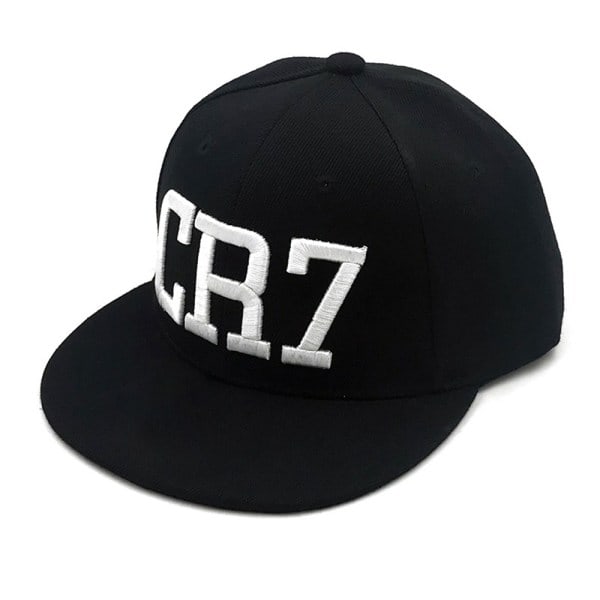 Ronaldo CR7 caps barn pojker flickor Messi Neymar Bboy Hip-Hop Snapback hatt Svart-A Black-A