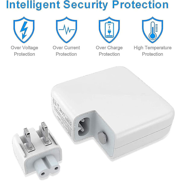 60w Mac Book Pro Lader - Erstatning 60w L-spiss Mac Lader Gamle Mac Book Ladere, Universell Strømadapter L-type Kompatibel Med Mac Book Pro 13 Tommer