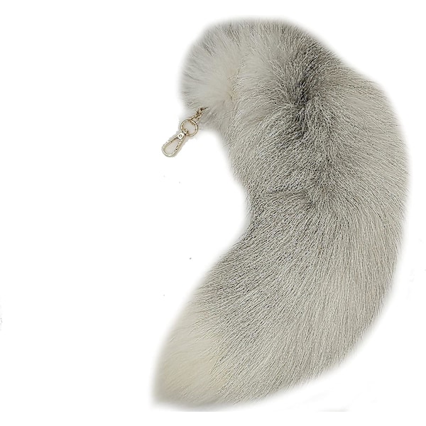 Ketun Häntäriipus Valkoinen Turkki Häntä Avaimenperä Suuri Avaimenperä Laukku Tarvikkeet Riipus Auton Avaimenperät Pehmeä Nukkainen Koriste Noin 40 cm