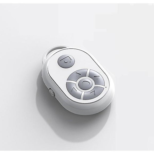 Bluetooth fjernbetjening til videokamera til Iphone Xiaomi Samsung Oppo Android-mobiltelefon til Tiktok Movie Page Turning White