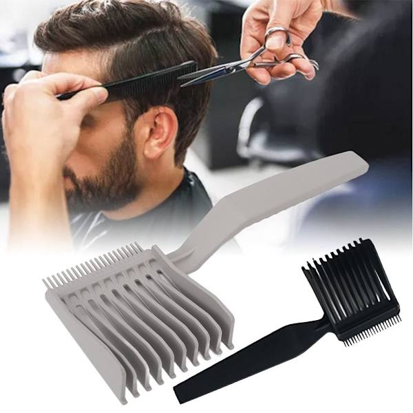 Barber Fade Kammar Hårklippningskam GRÅ Grey