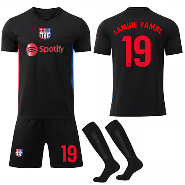 2024-2025 Barcelona Borte  fotballskjorte drakt nr. 19 Yama Adult XS