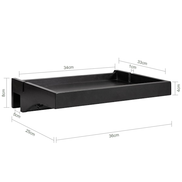 SoBuy Sängbord Nattduksbord design Nattygsbord NKD01-SCH Black