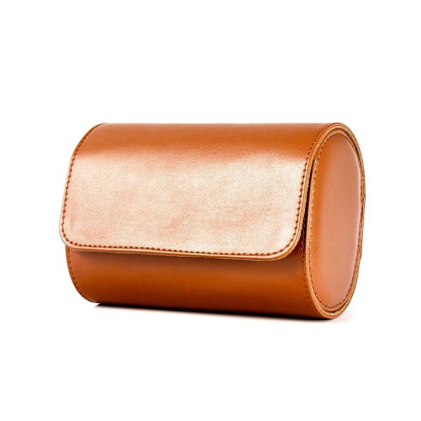 Klockrulle Watch CASE 2 FACK 2 FACK Brun Brown 2 Slot-2 Slot