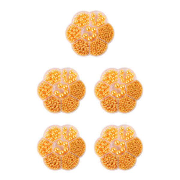 1/2/3/5 1150 st DIY-pärlor för att göra vackra smycken - Gult yellow 5PCS