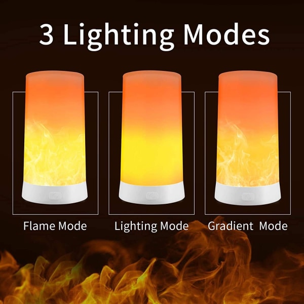 LED-flammelampe, LED-flammelys med fjernkontroller
