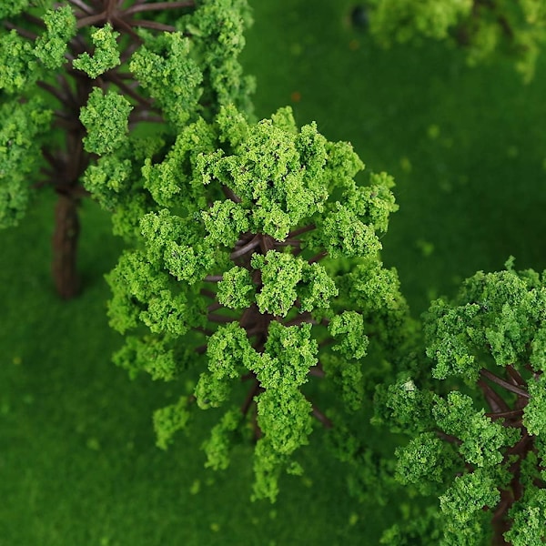 50 Modellträd, 3D-Modellträd, Mikromodelträd, Modelljärnvägsträd