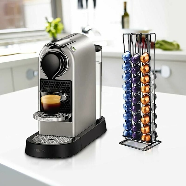 Kaffepodsstativ til Nespresso, Kaffepodsstativ, Nespresso Kaffepodsopbevaringsstativ til 60 Pods Køkkenudstyr