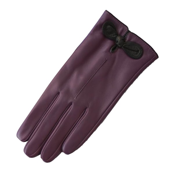 Eastern Counties Skinn Håndklær Dame/Dame Kontrast Bue Skinnhansker Lilla/Svart XL Purple/Black