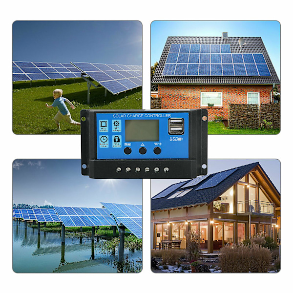 Solcelle-laderegulator 30a