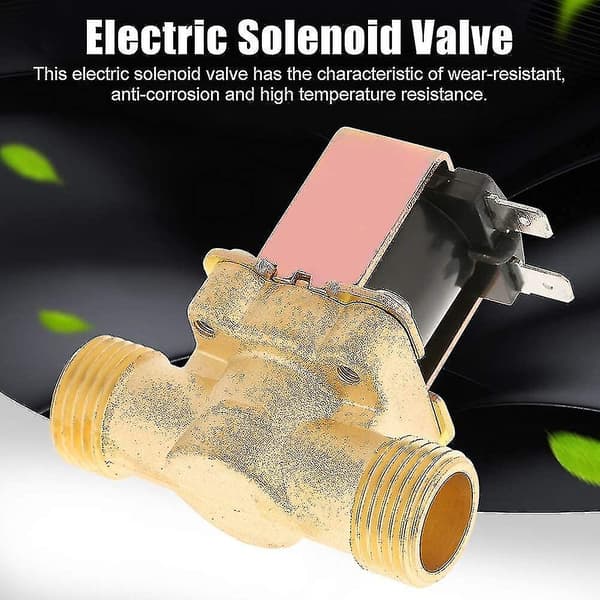 1/2 12V Magnetventil - Normalt lukket messing elektrisk vandingsventil D Ventil til styring-FA-