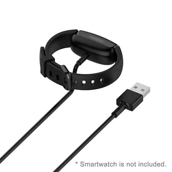 Laddare kompatibel med Fitbit Inspire 2 USB-ersättningsladdningskabel Dock Stand Station Tillbehör Ersättning för Inspire 2 Smart Watch