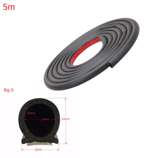 Gummitetningslist D-form Weather-strirp BIG D 5M